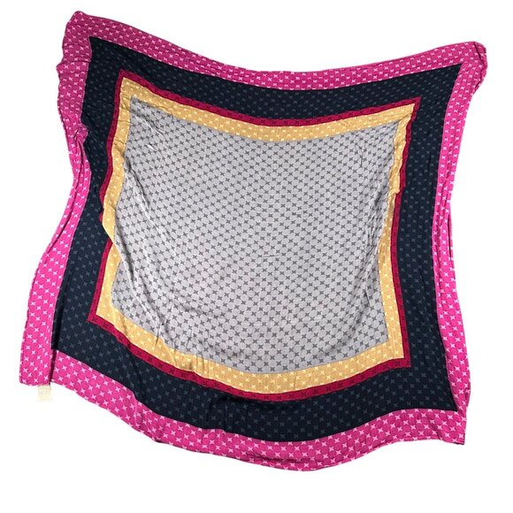 Banana Republic Factory Viscose Box Scarf 36" x 42" Soft Multicolor Scarf - Picture 1 of 11